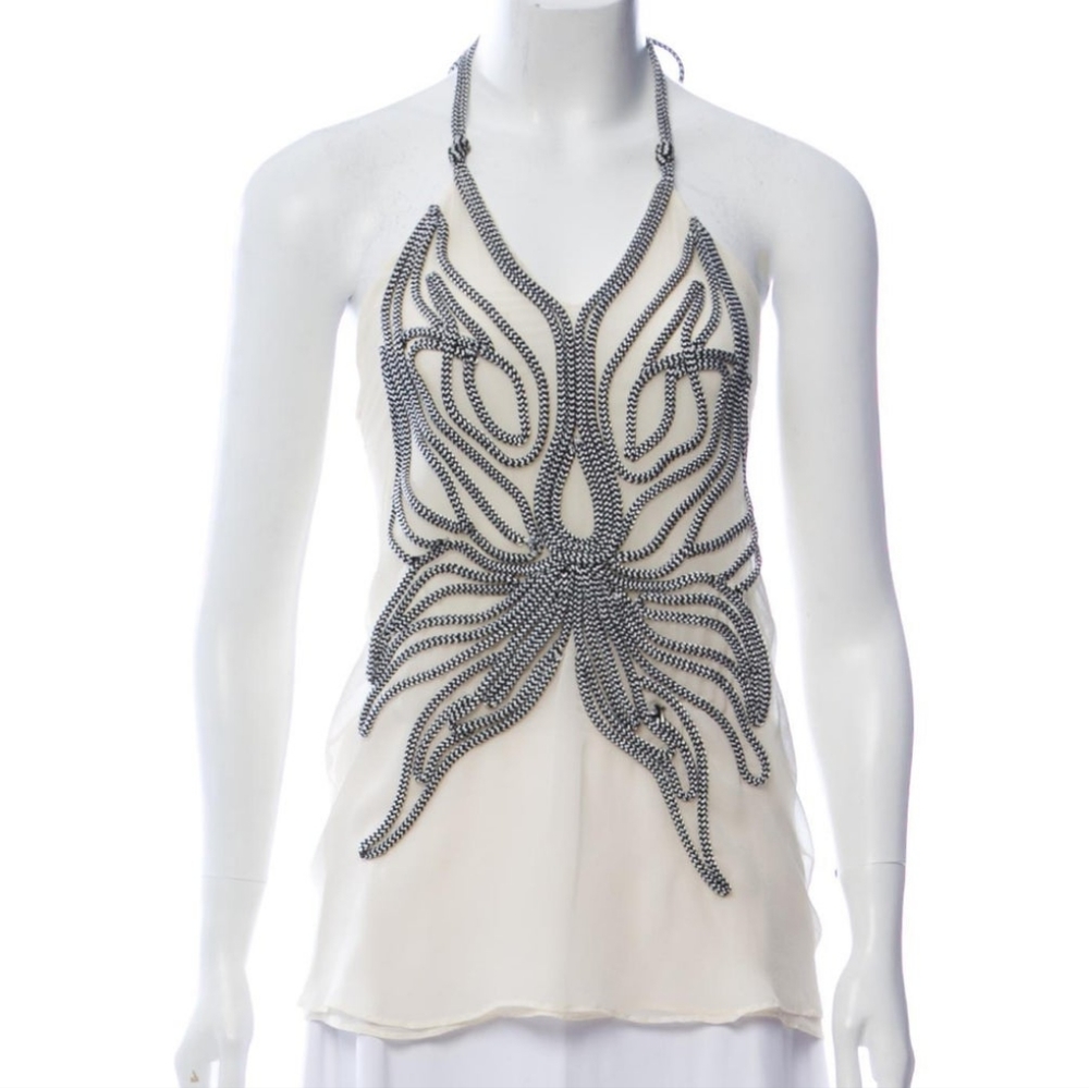 Stella McCartney silk halter blouse